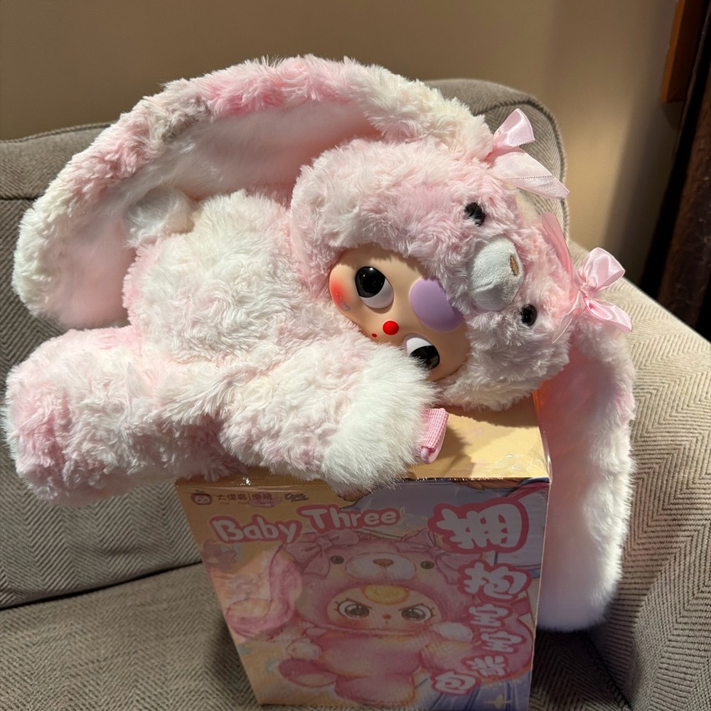 Baby Three 400% Backpack Pink Bunny